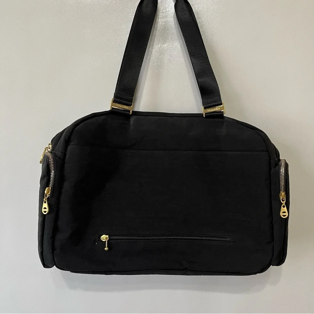 Baggallini Black Venice Laptop Tote Bag Travel Bag